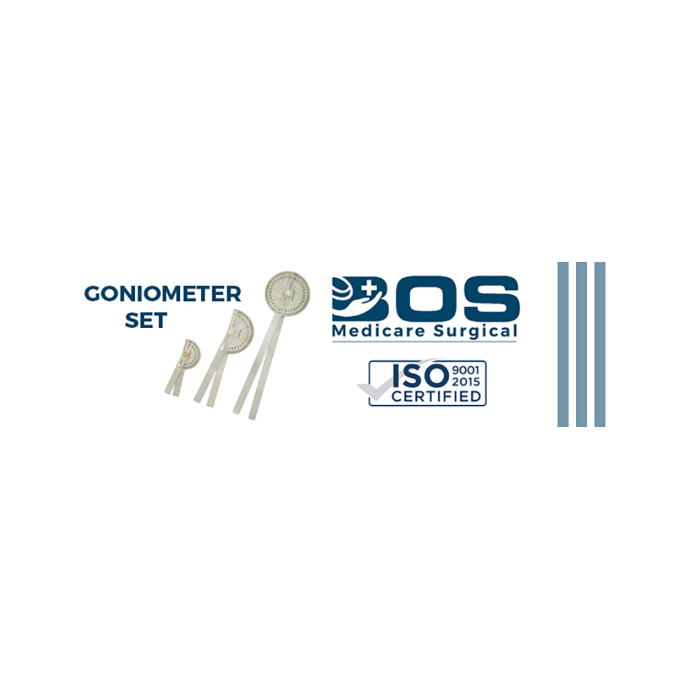 Bos Medicare Surgical 3 in 1 Metal Goniometer Set - Image 6