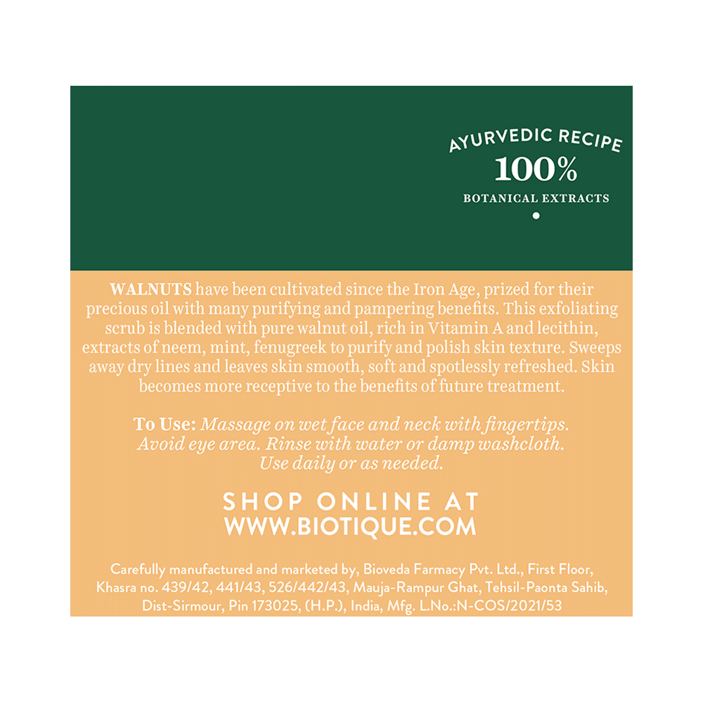 Biotique Walnut Exfoliating & Polishing Scrub - Image 2