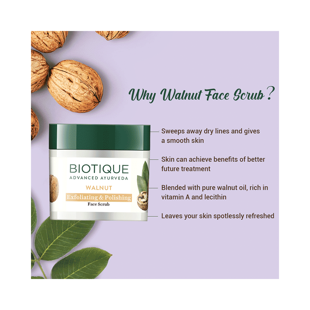 Biotique Walnut Exfoliating & Polishing Scrub - Image 6