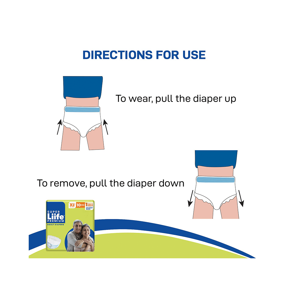 Super Liife Premium Adult Diaper (10 Each) XL - Image 4
