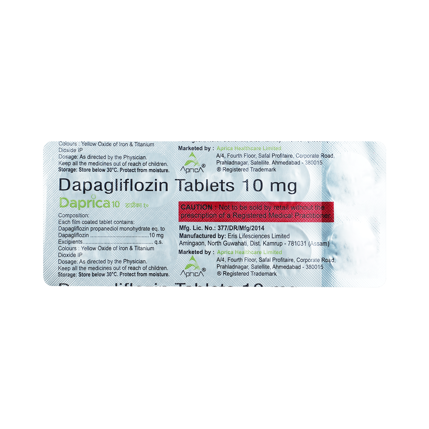 Daprica 10mg Tablet - Image 6