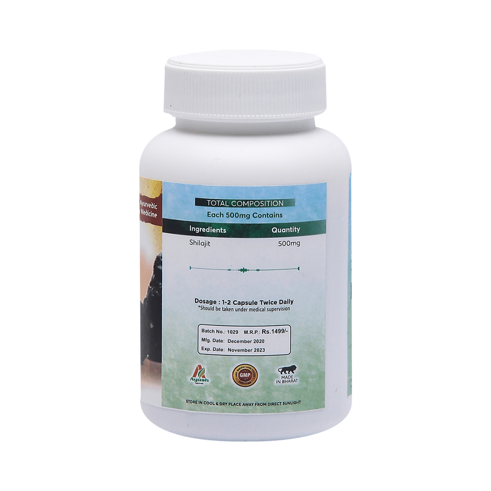 Aachman Veda Shilajit+ Pure Extract Ashwagandha with Safed Musli Capsule (60 Each) - Image 4