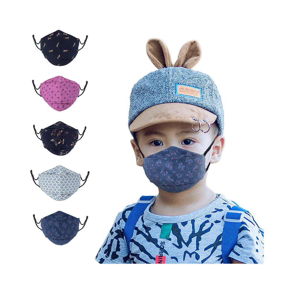 Kawach Premium Cotton Printed Designer Fashion Mask XS - Image 2