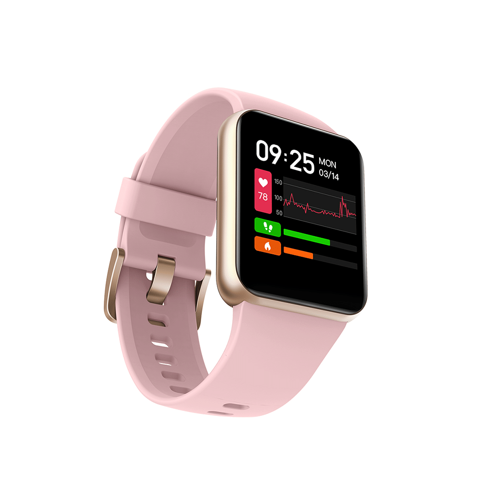 GOQii Smart Vital Lite with 3 Months Health & Personal Coaching Subscription HD Smart Watch Bluish Pink - Image 9