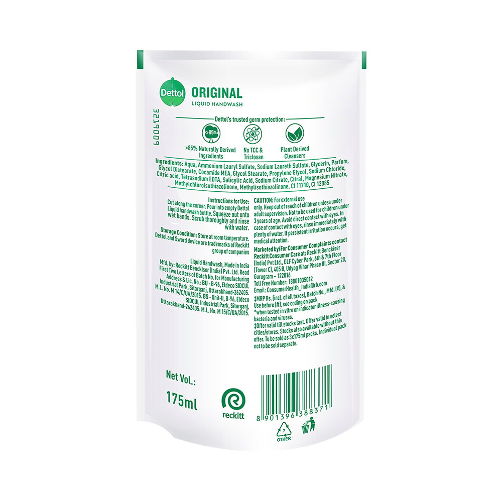 Dettol Liquid Handwash Refill Original - Image 2