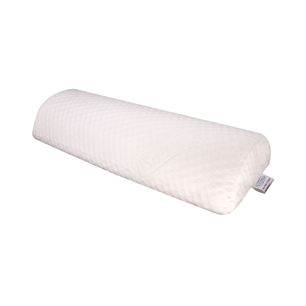 Sleepsia Half Moon Semi Roll Four Position Bolster Knee Support Memory Foam Pillow - Image 1