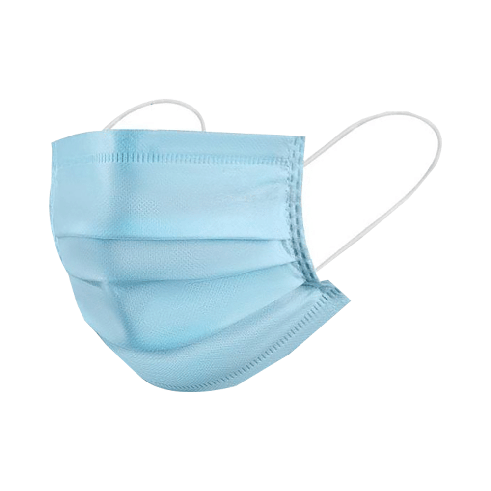 Medi Karma 3Ply Face Mask Free Size Medical Blue - Image 1
