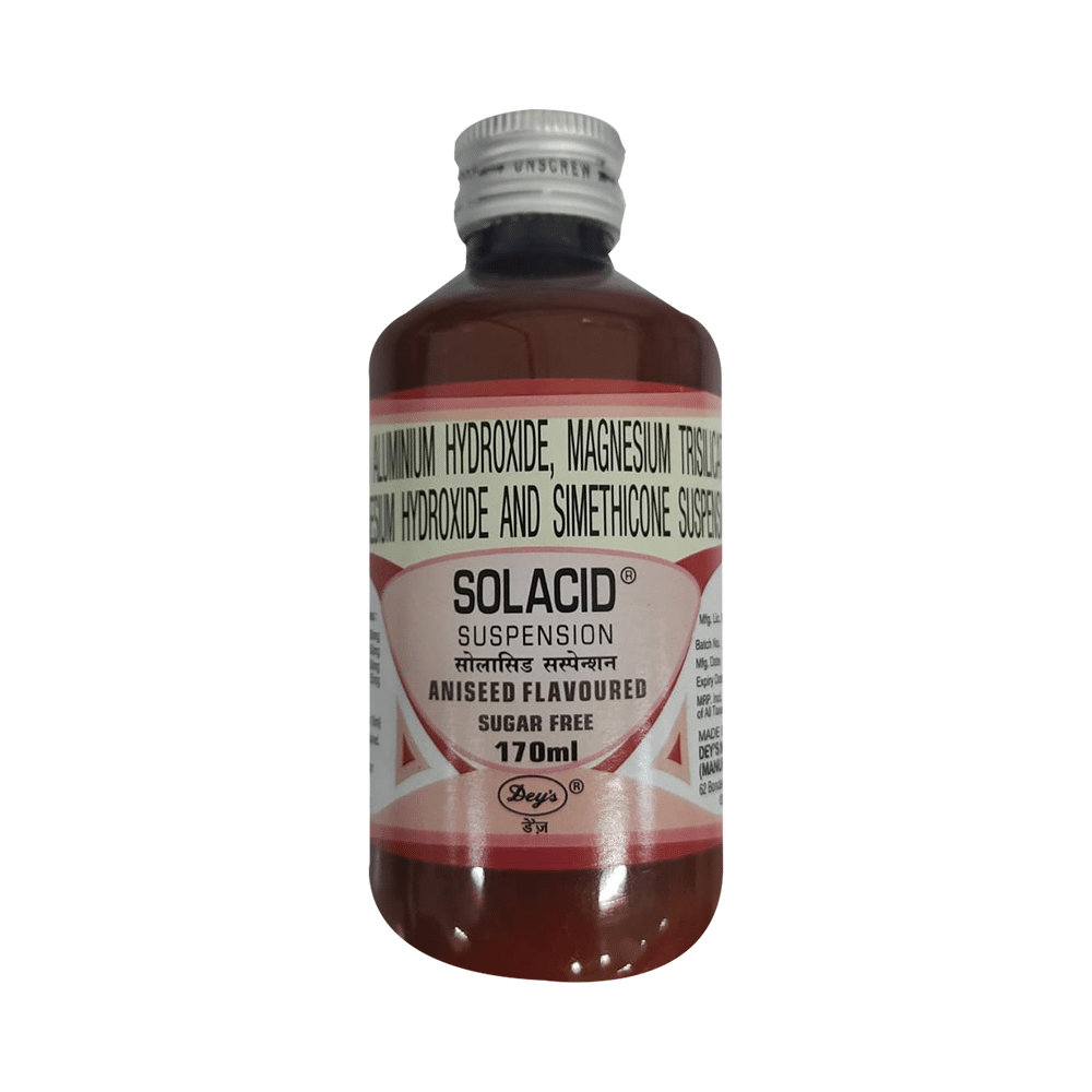 Solacid Oral Suspension Aniseed Sugar Free