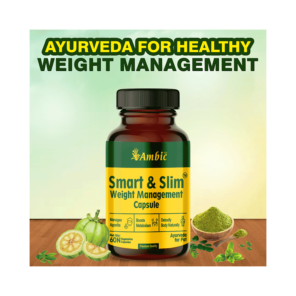 Ambic Smart & Slim Vegetarian Capsule (60 Each) - Image 5