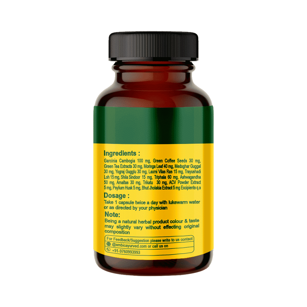 Ambic Smart & Slim Vegetarian Capsule (60 Each) - Image 3