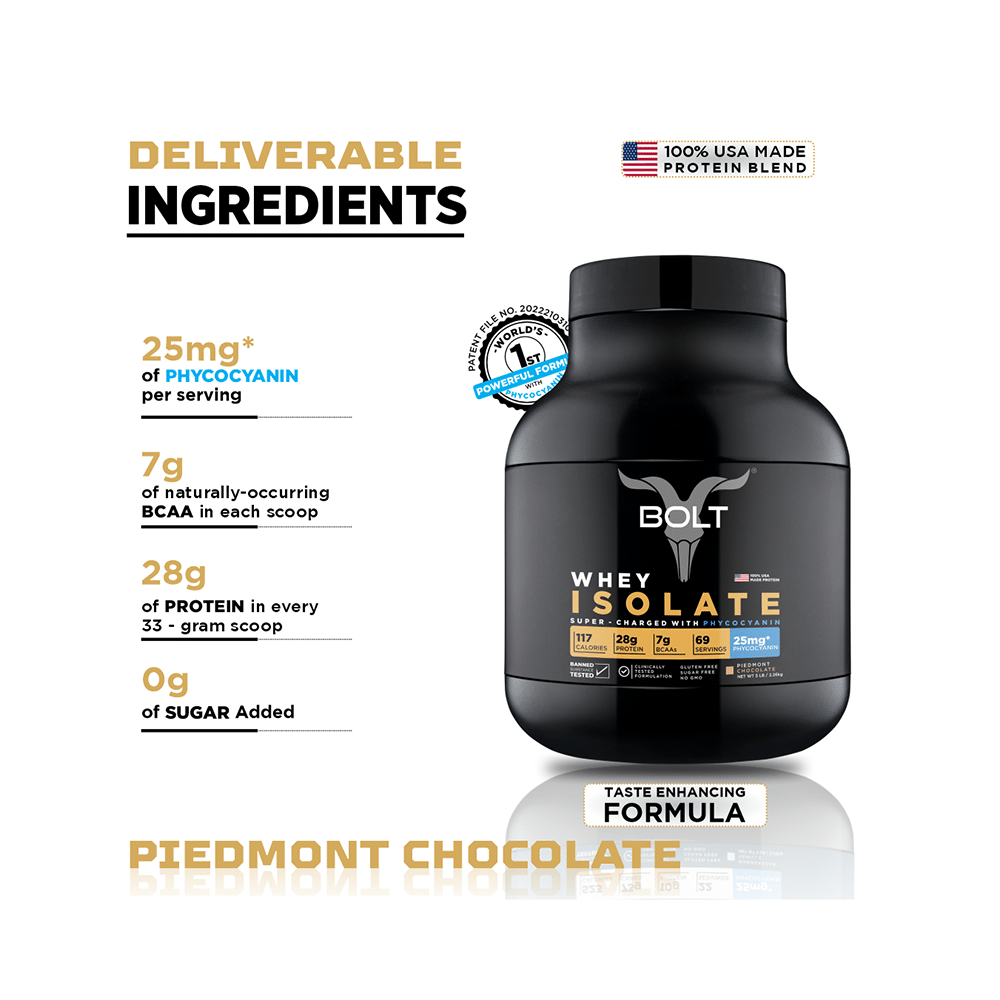 Bolt Whey Isolate Powder Piedmont Chocolate - Image 2