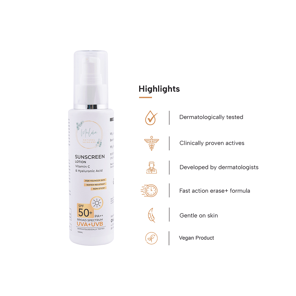 Muloha Sunscreen Lotion Vitamin C & Hyaluronic Acid - Image 7