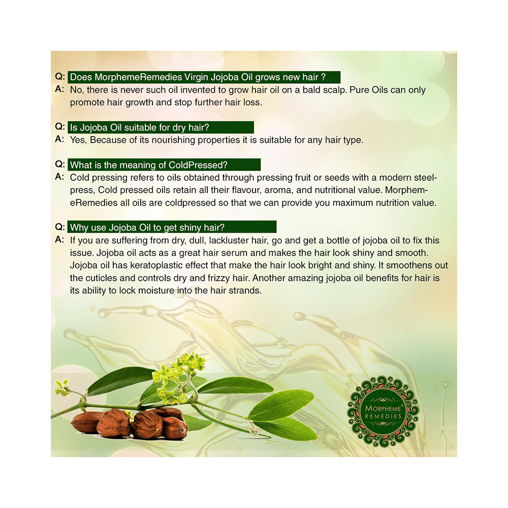 Morpheme Virgin Jojoba Pure Coldpressed Oil - Image 7