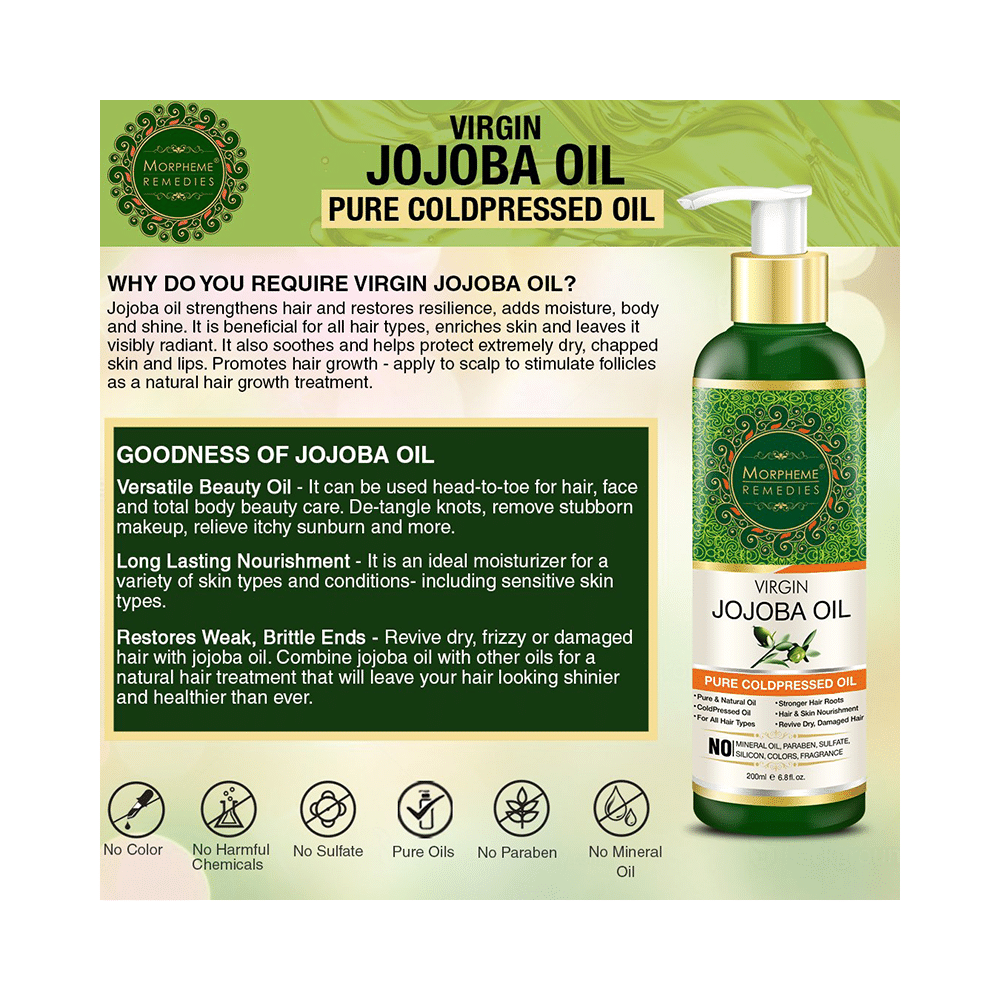 Morpheme Virgin Jojoba Pure Coldpressed Oil - Image 4