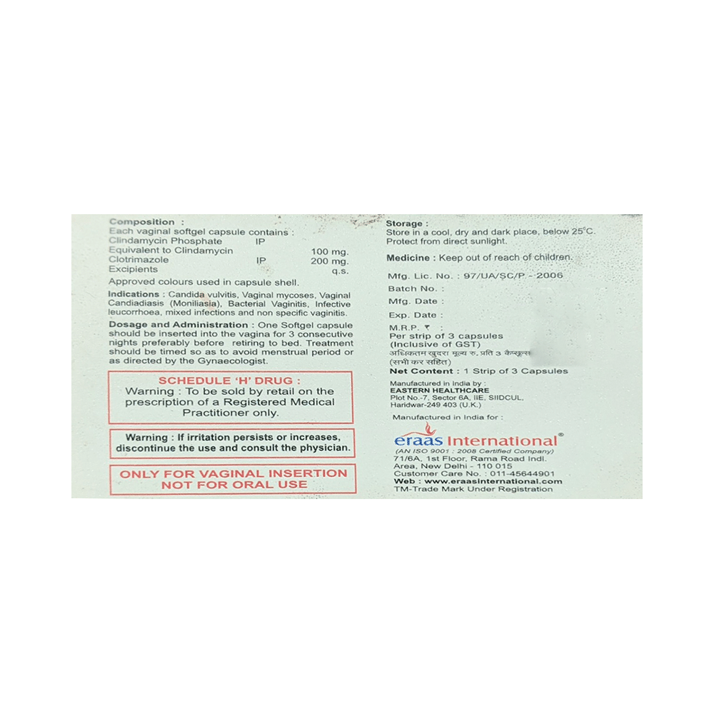 Clivazole Vaginal Soft Gelatin Capsule - Image 2