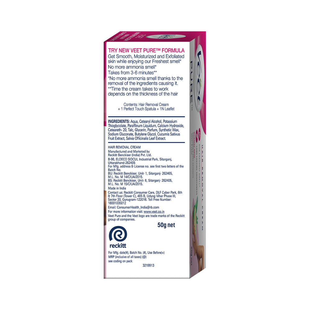 Veet Pure Hair Removal Cream for Women | No Ammonia Smell | For Normal Skin - Image 2