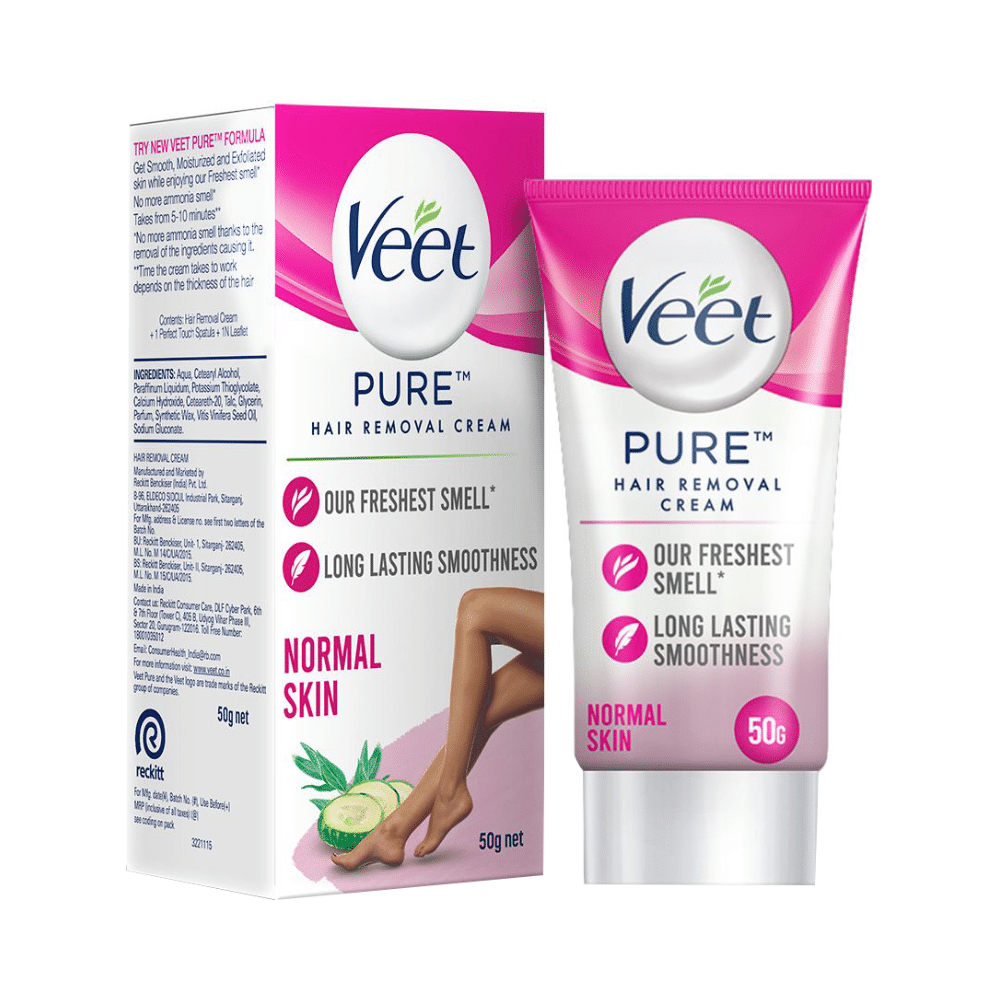 Veet Pure Hair Removal Cream for Women | No Ammonia Smell | For Normal Skin - Image 1