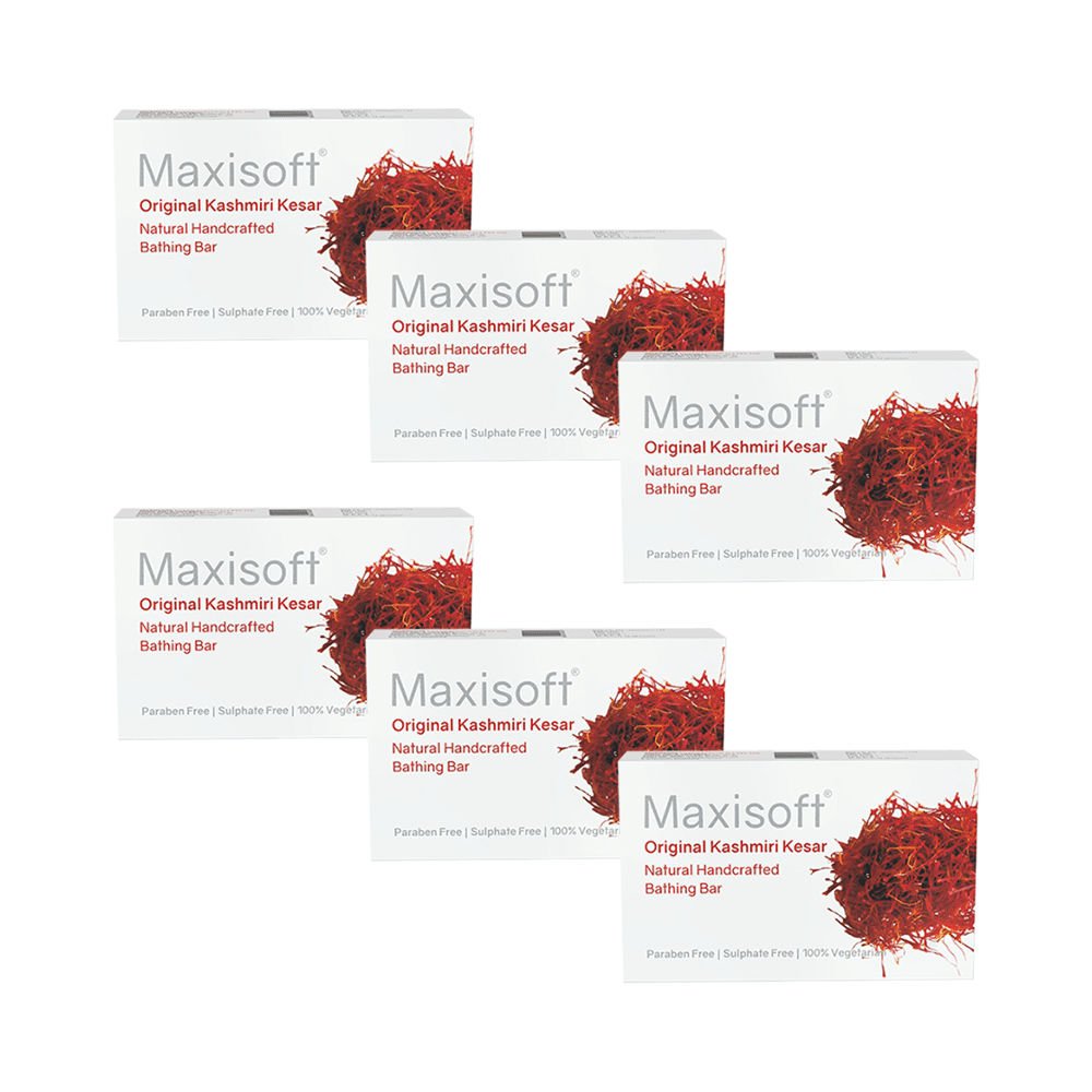 Maxisoft Original Kashmiri Kesar Bathing Bar (75gm Each) - Image 1