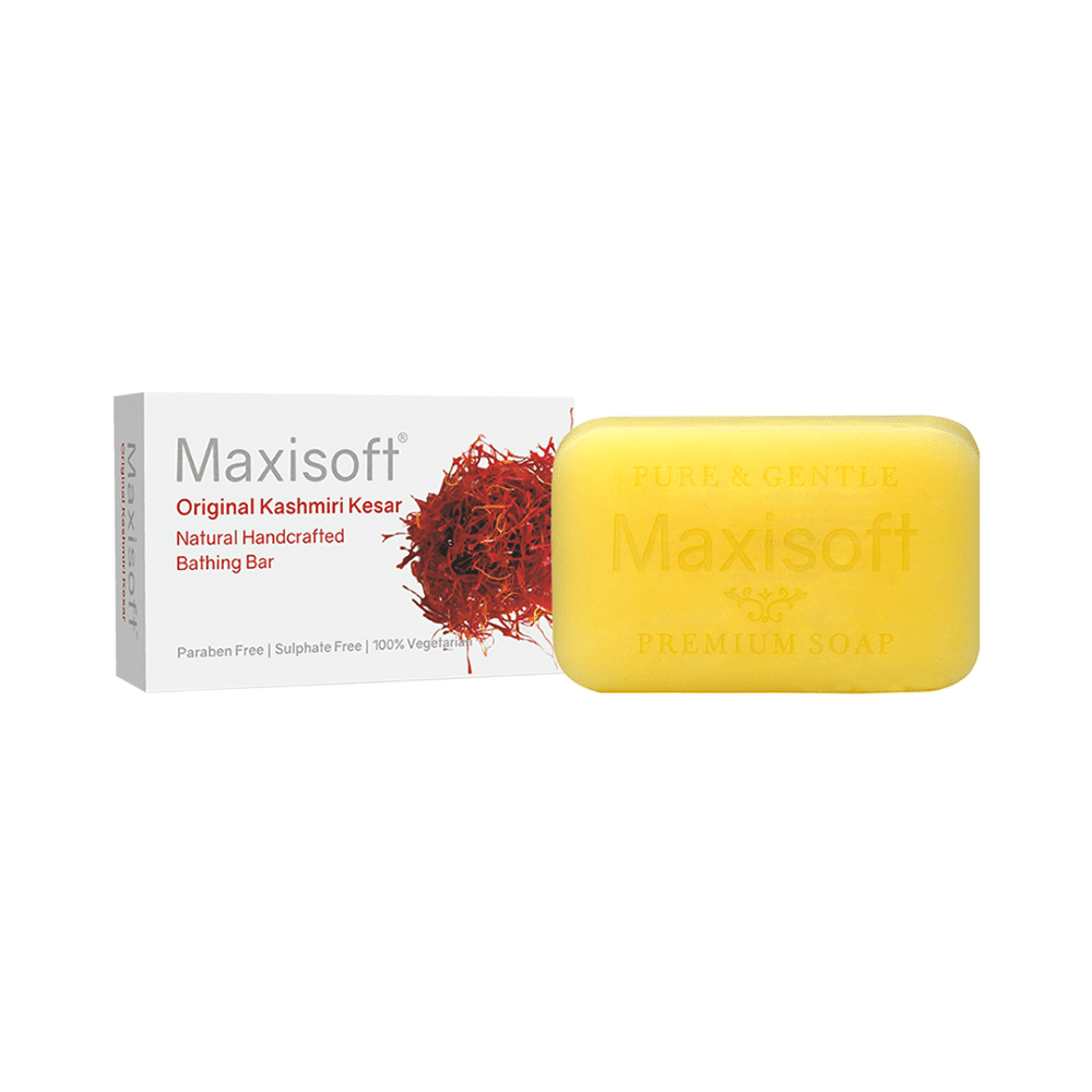 Maxisoft Original Kashmiri Kesar Bathing Bar (75gm Each) - Image 2