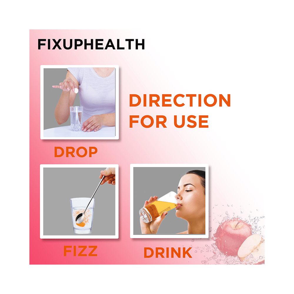 Fixuphealth Apple Cider Vinegar Effervescent Tablet with the Mother (15 Each) Apple - Image 6