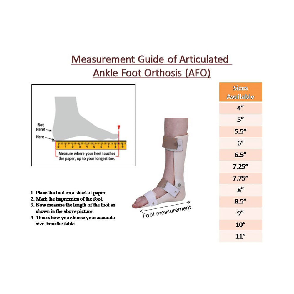 Salo Orthotics Articulated Ankle Foot Orthosis 7.75inch Left - Image 6