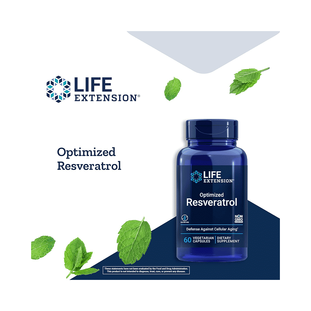 Life Extension Optimized Resveratrol Elite Vegetarian Capsules - Image 5