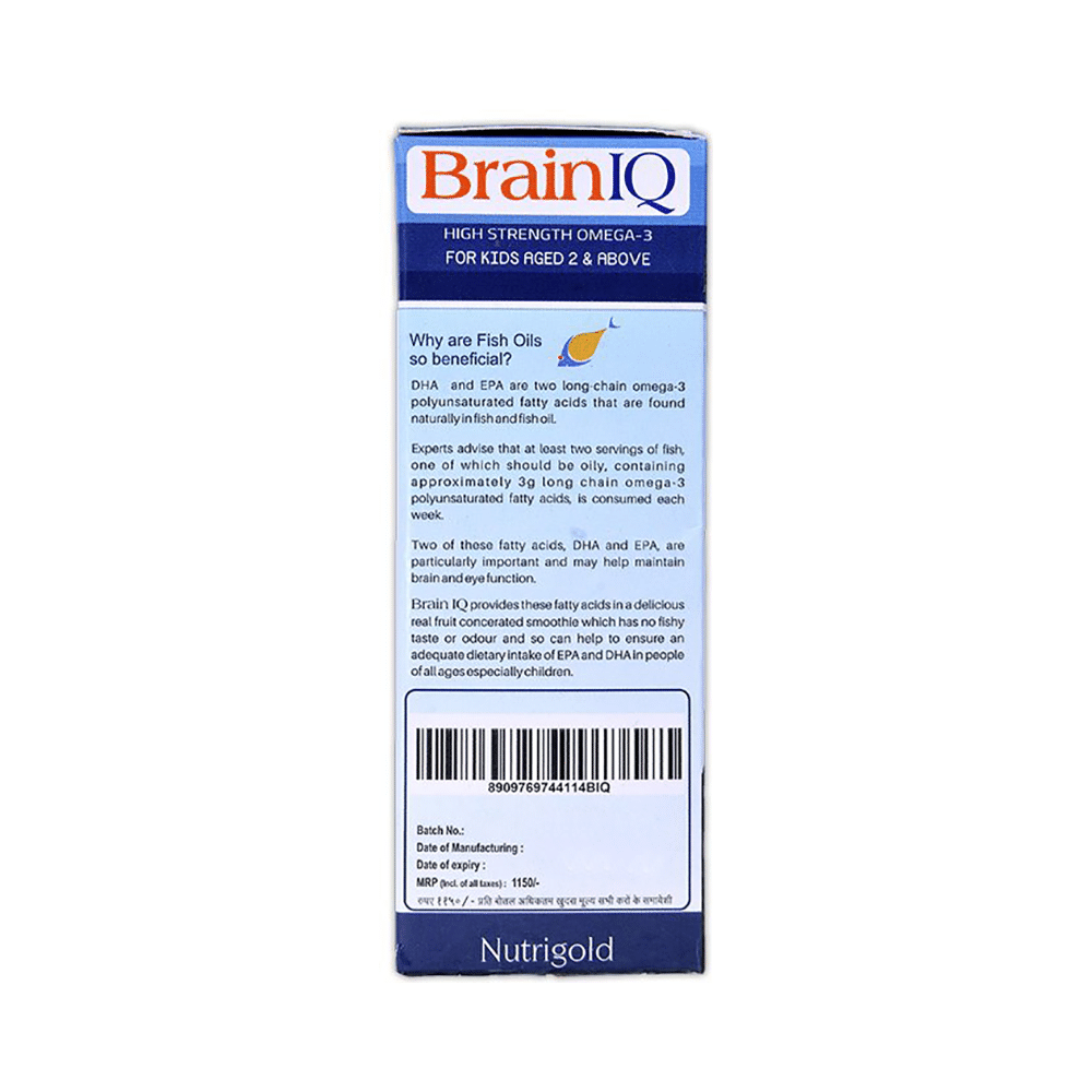 Brainiq Syrup | High Strength Omega-3 for Kids Aged 2 & Above - Image 3
