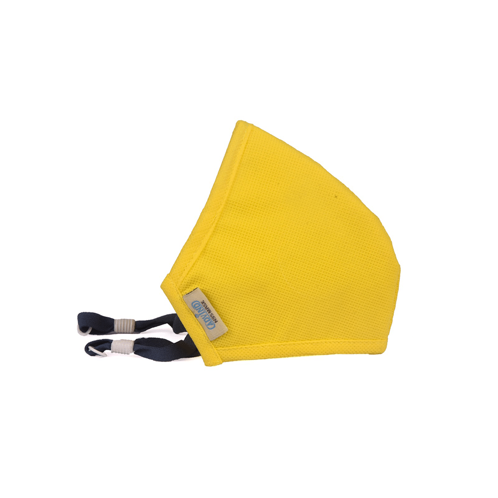 Advind Healthcare Smog Guard N95 Kids Mask with One Valve XS 6-10 Years Yellow, Blue & Beige - Image 8
