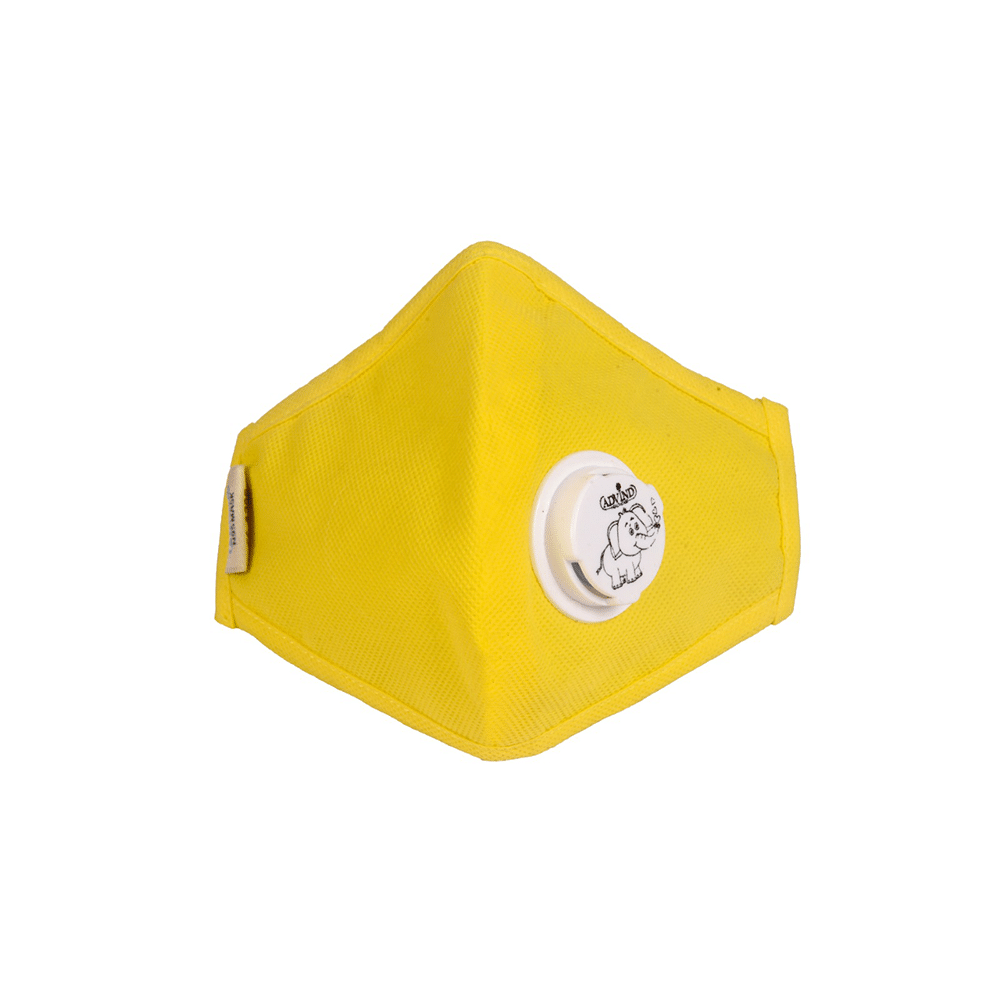Advind Healthcare Smog Guard N95 Kids Mask with One Valve XS 6-10 Years Yellow, Blue & Beige - Image 9