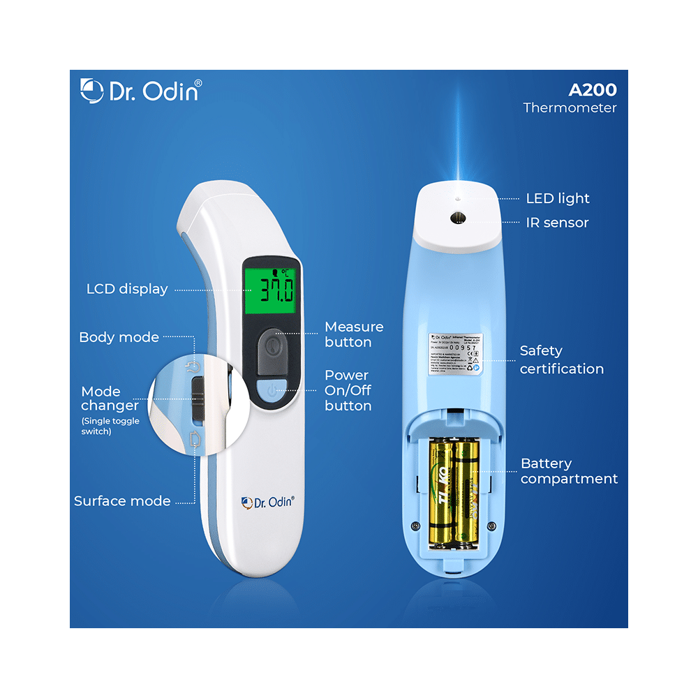 Dr. Odin A 200 Multi Function Non-Contact Forehead Infra Red Thermometer - Image 5