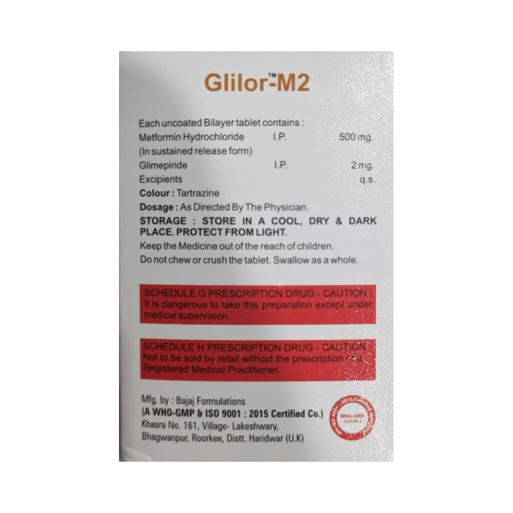 Glilor M 2 Tablet SR - Image 2