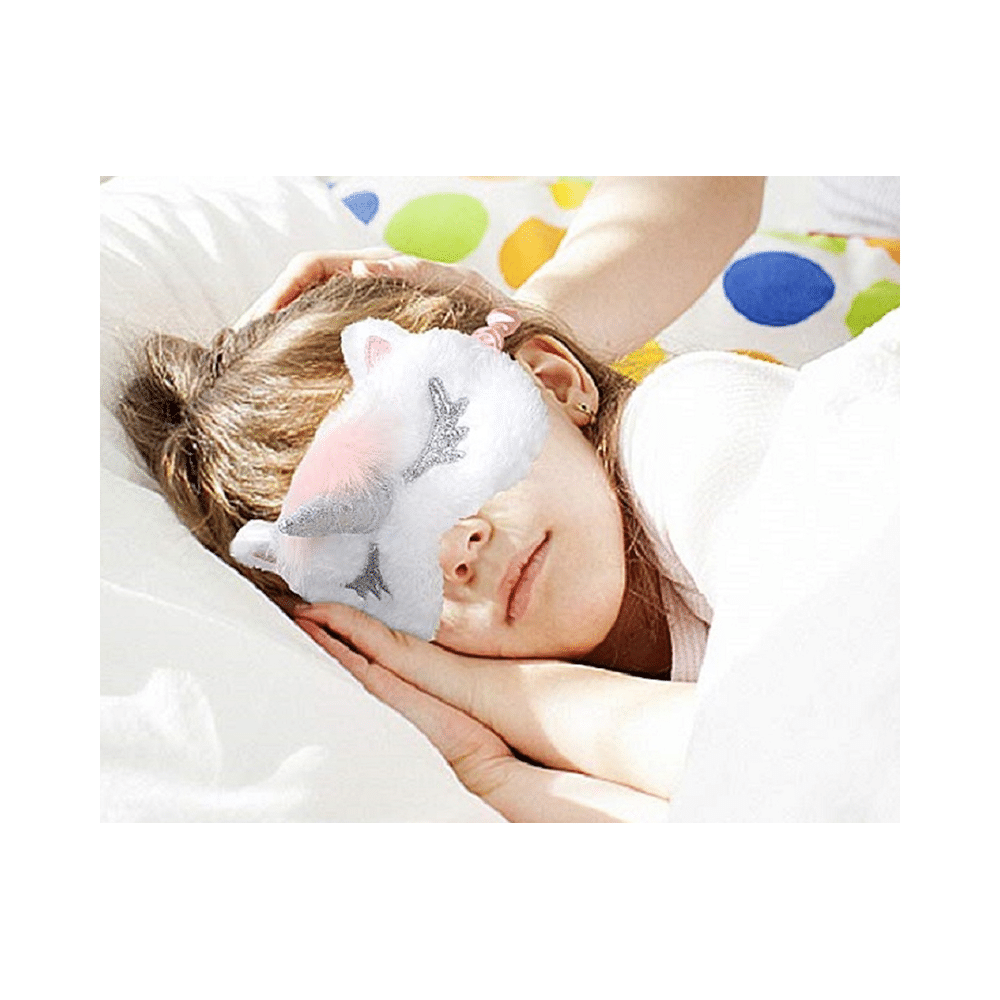 Jenna Sleeping Eye Mask for Insomnia, Meditation, Puffy Eyes and Dark Circles Unicorn Purple - Image 5