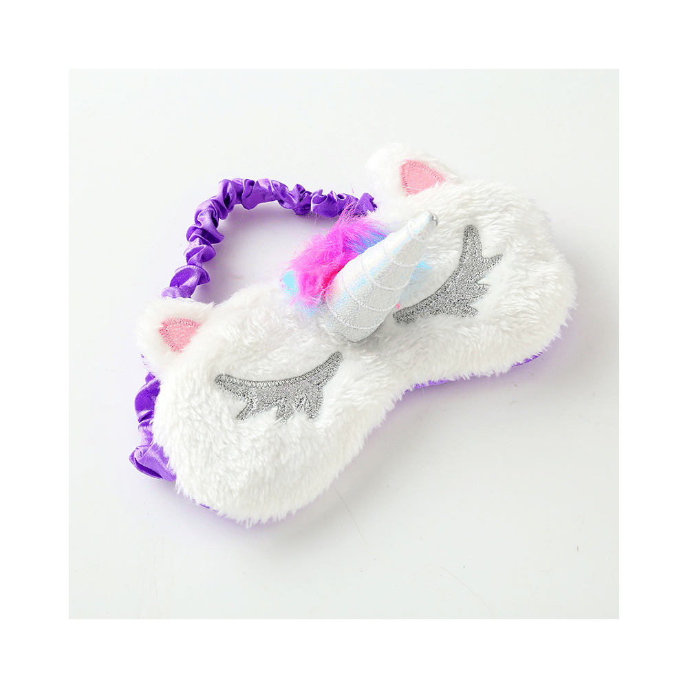 Jenna Sleeping Eye Mask for Insomnia, Meditation, Puffy Eyes and Dark Circles Unicorn Purple - Image 4