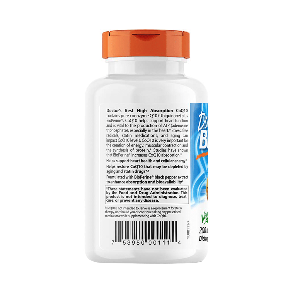 Doctor's Best High Absorption CoQ10 with BioPerine | Veggie Cap for Heart Health & Energy - Image 3