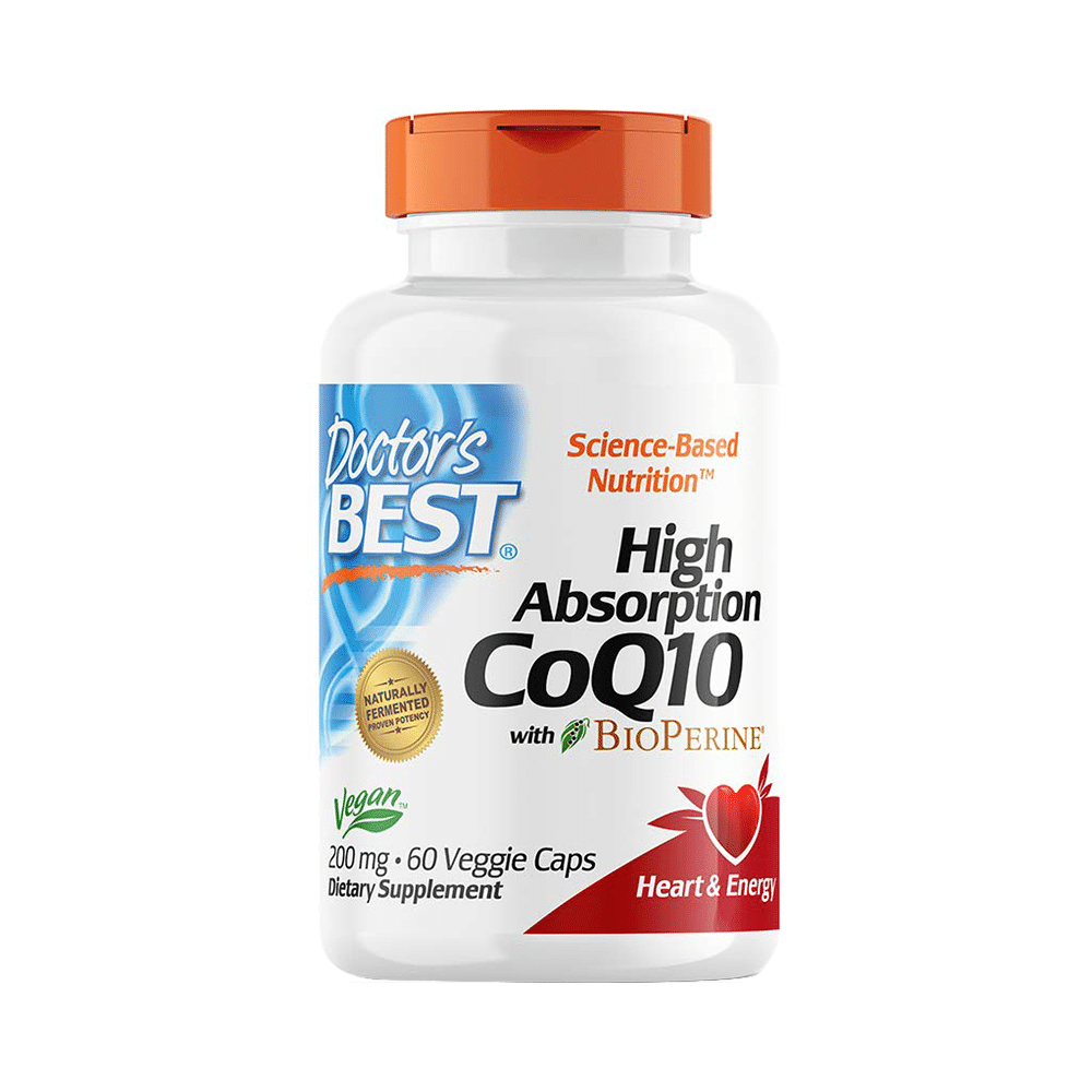 Doctor's Best High Absorption CoQ10 with BioPerine | Veggie Cap for Heart Health & Energy - Image 1