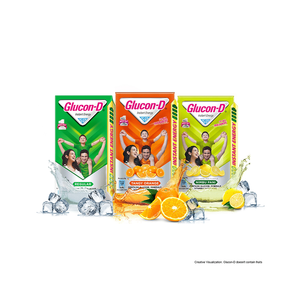 Glucon-D with Glucose, Calcium, Vitamin C & Sucrose | Nutrition Booster Tangy Orange - Image 6