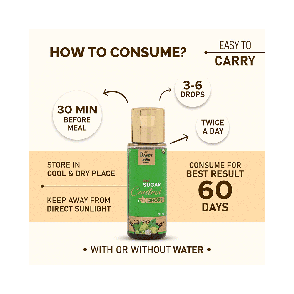 The Dave's Noni Sugar Control Drops (30ml Each) - Image 9