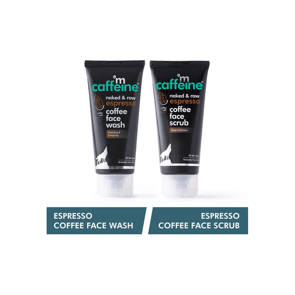 mCaffeine Combo Pack of Coffee Face Wash (75ml) & Espresso Face Scrub (75gm) - Image 2