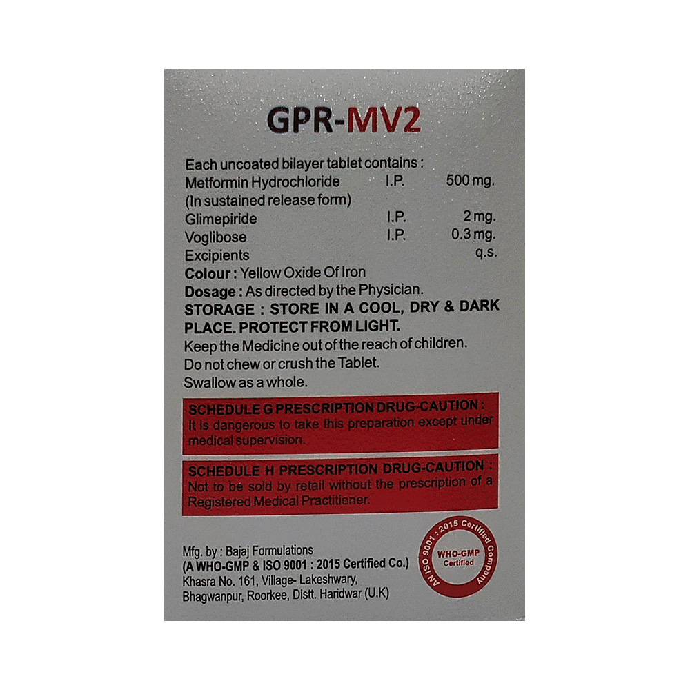 GPR-MV 2 Tablet SR - Image 3
