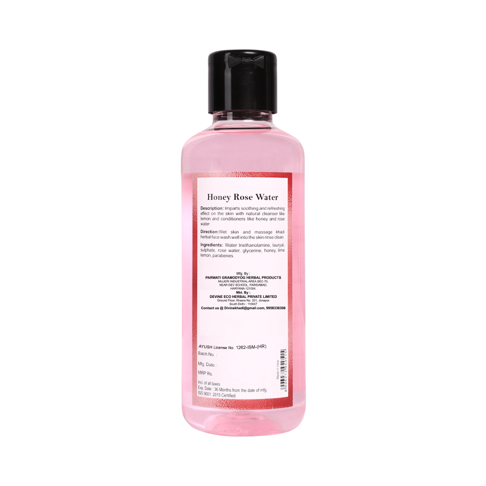 Sparsham Honey Rose Water Herbal Face Wash (210ml Each) - Image 2