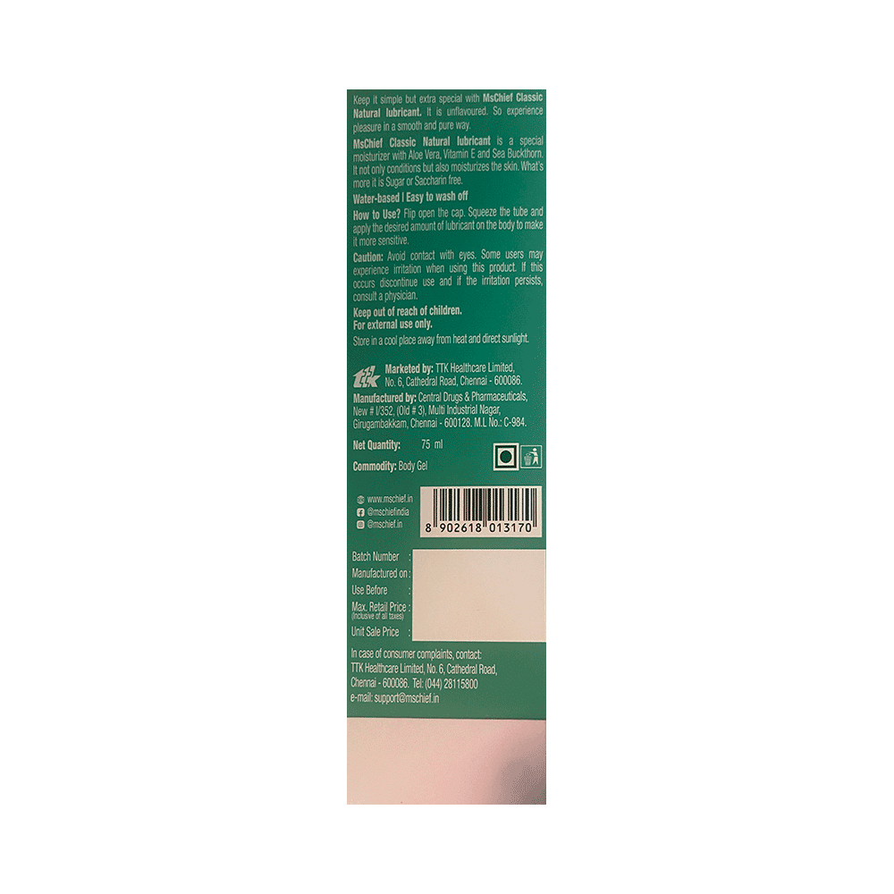 MsChief Classic Natural Lubricant Classic - Image 2