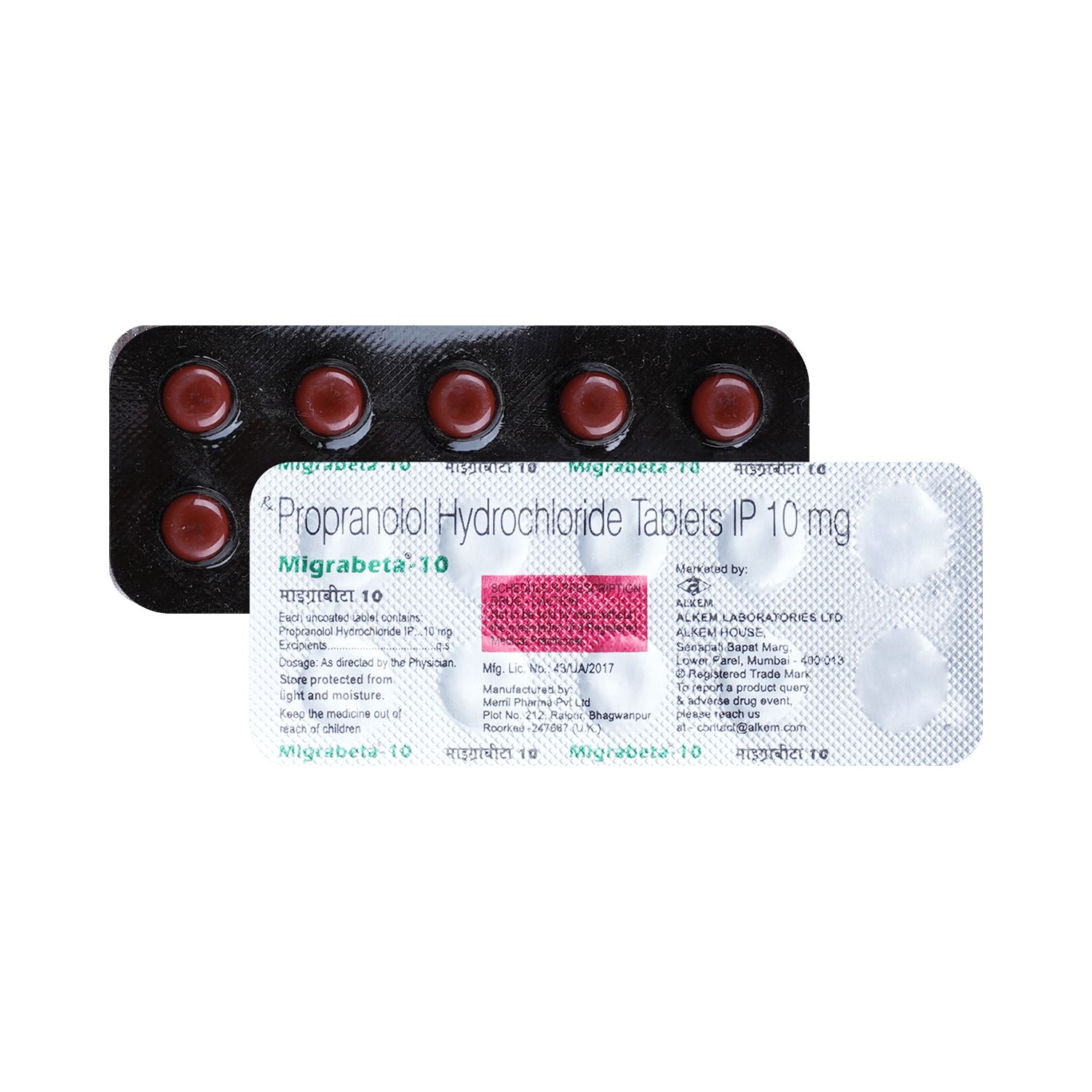 Migrabeta 10mg Tablet