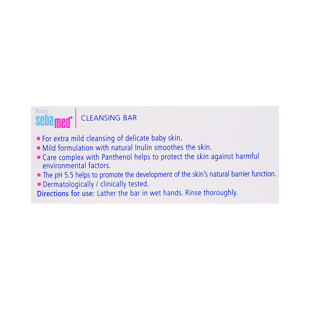 Sebamed Baby Cleansing Bar with Panthenol & 5.5 pH | For Delicate Skin - Image 2