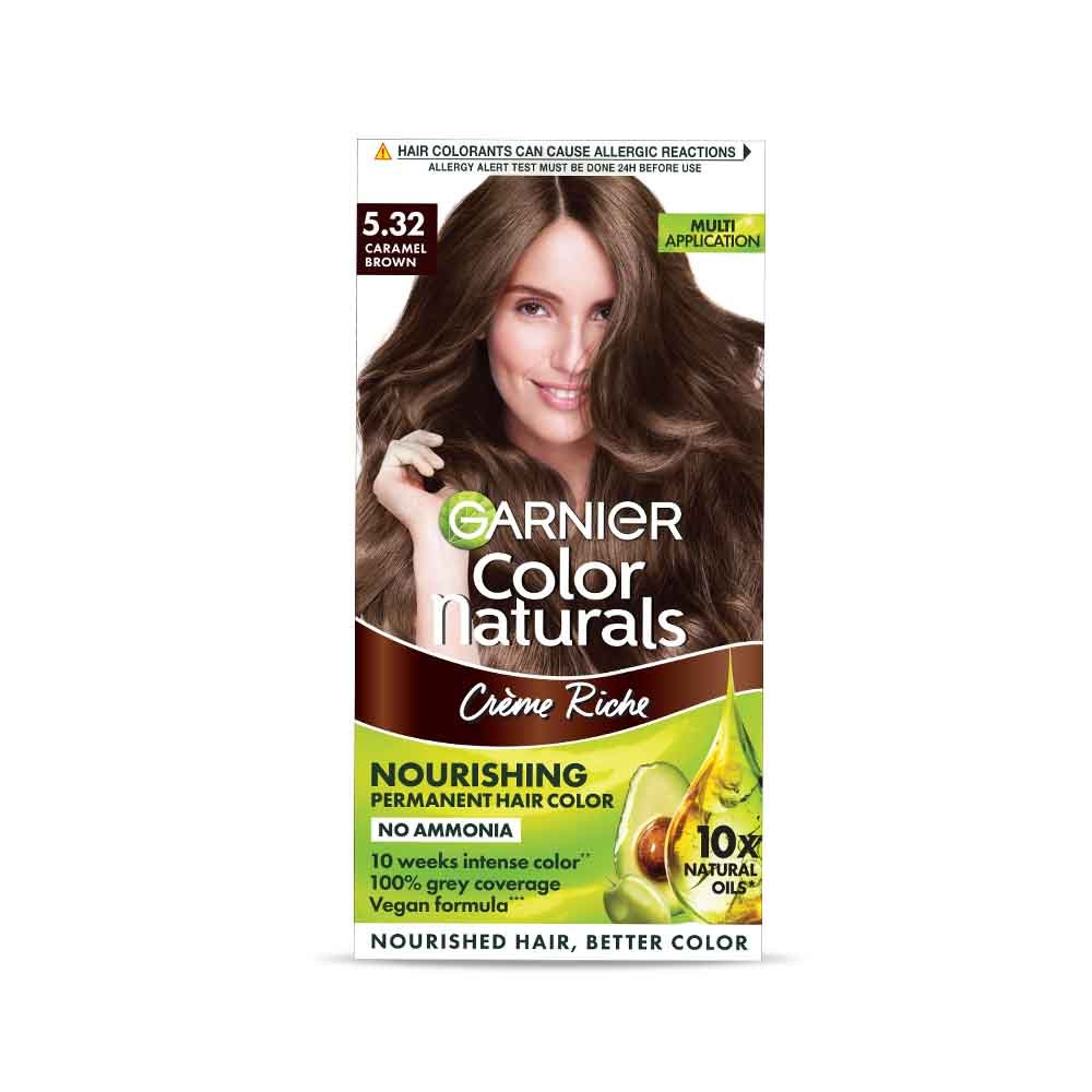 Garnier Color Naturals Caramel Brown Hair Color Shade 5.32 - Image 1