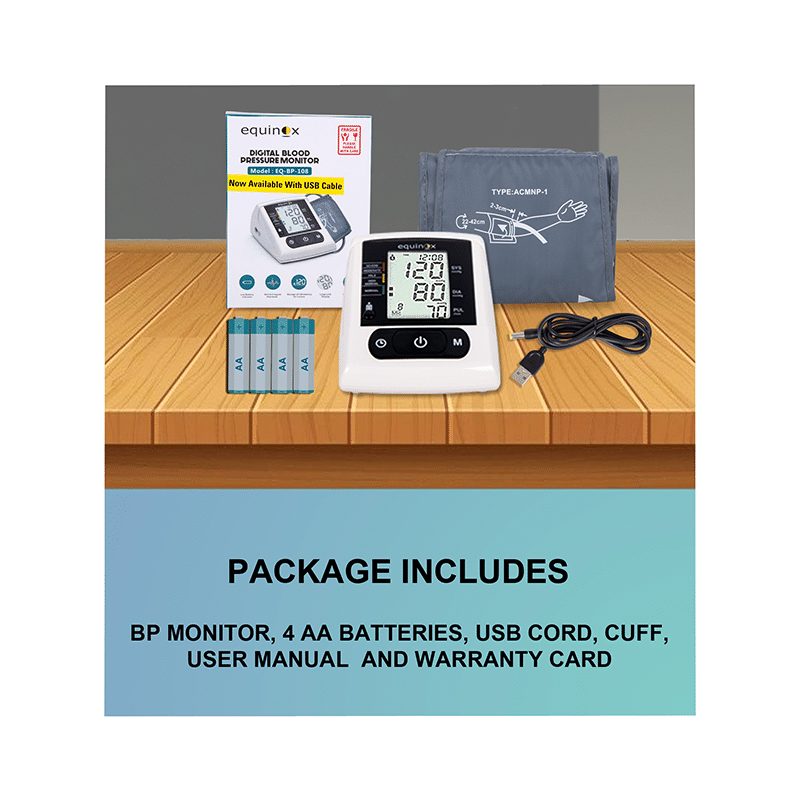 Equinox Digital Blood Pressure Monitor EQ-BP-108 - Image 7