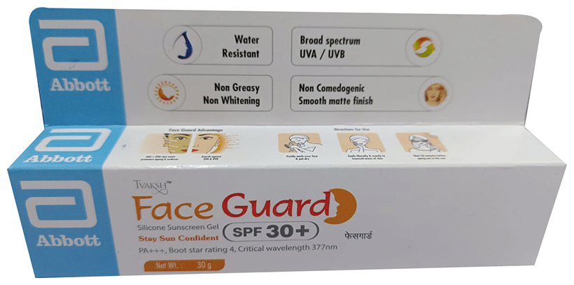 Tvaksh Face Guard Silicone Sunscreen Gel SPF 30+ - Image 1