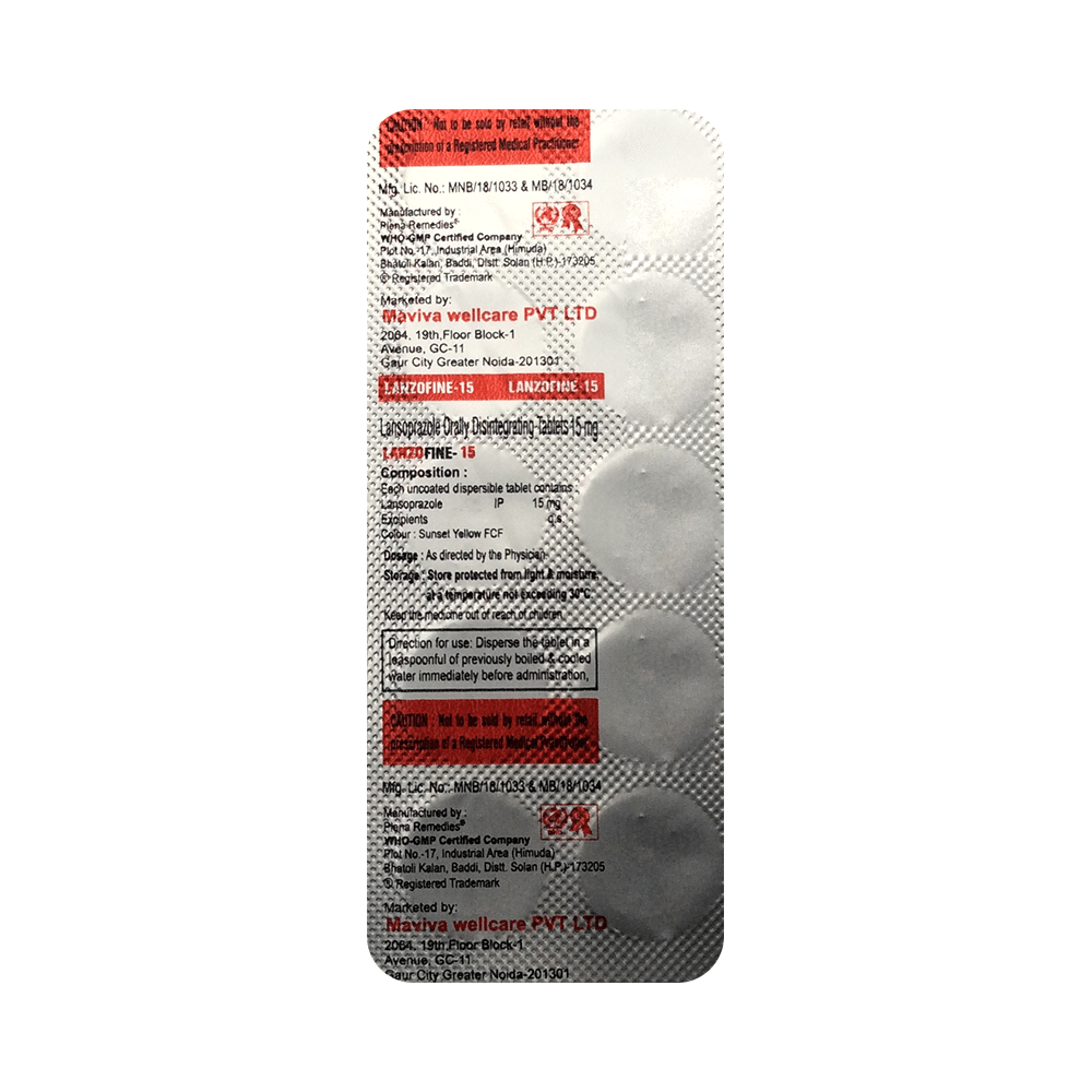 Lanzofine 15 Orally Disintegrating Tablet - Image 4