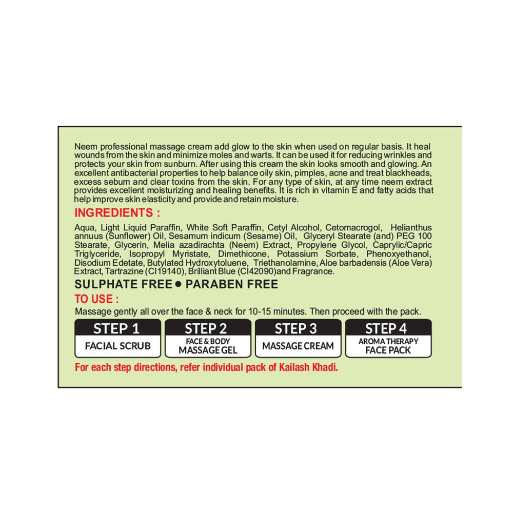 Khadi Professional Neem Massage Cream - Image 2