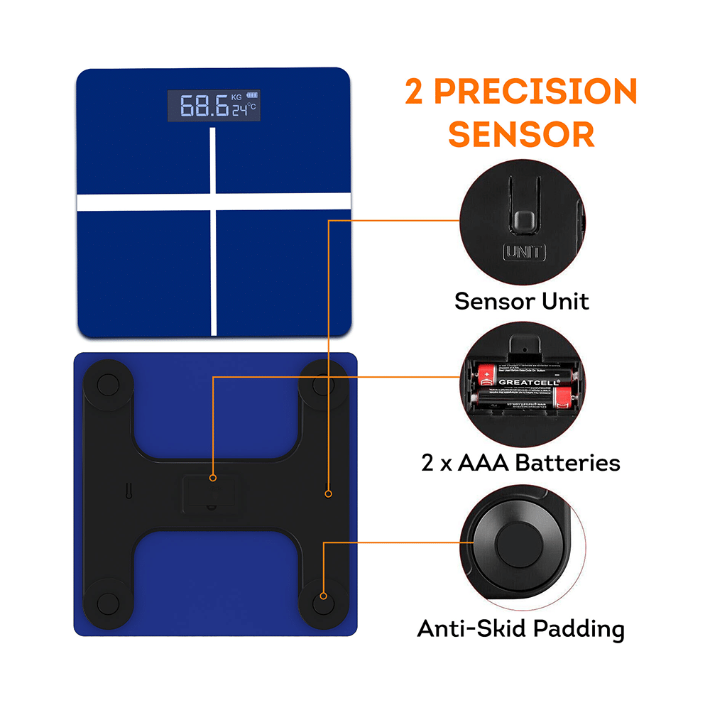 beatXP Digital Electronic Weighing Scale with Thick Tempered Glass - Image 2
