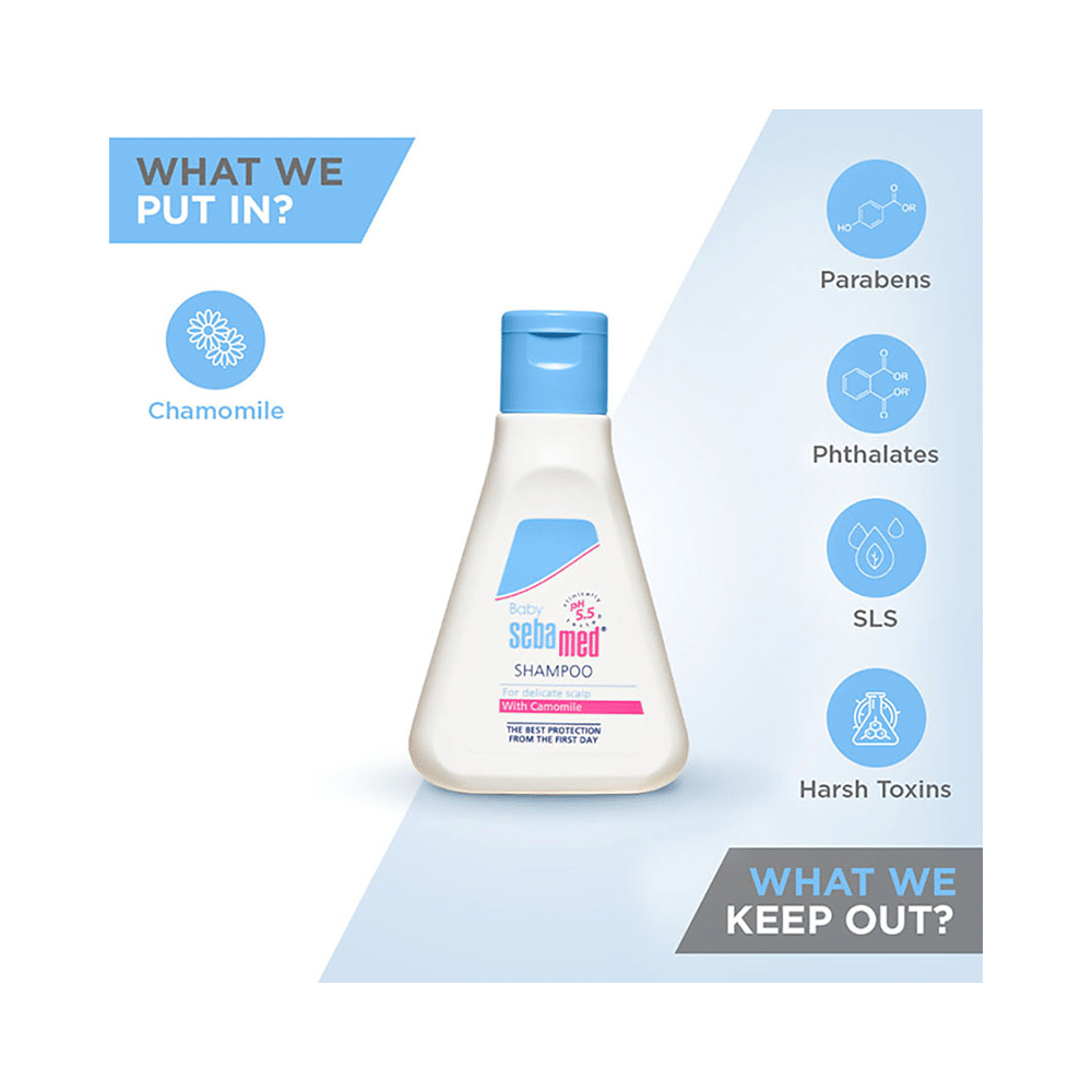Sebamed Baby Children's Shampoo with Camomile | For Delicate Scalp - Image 6